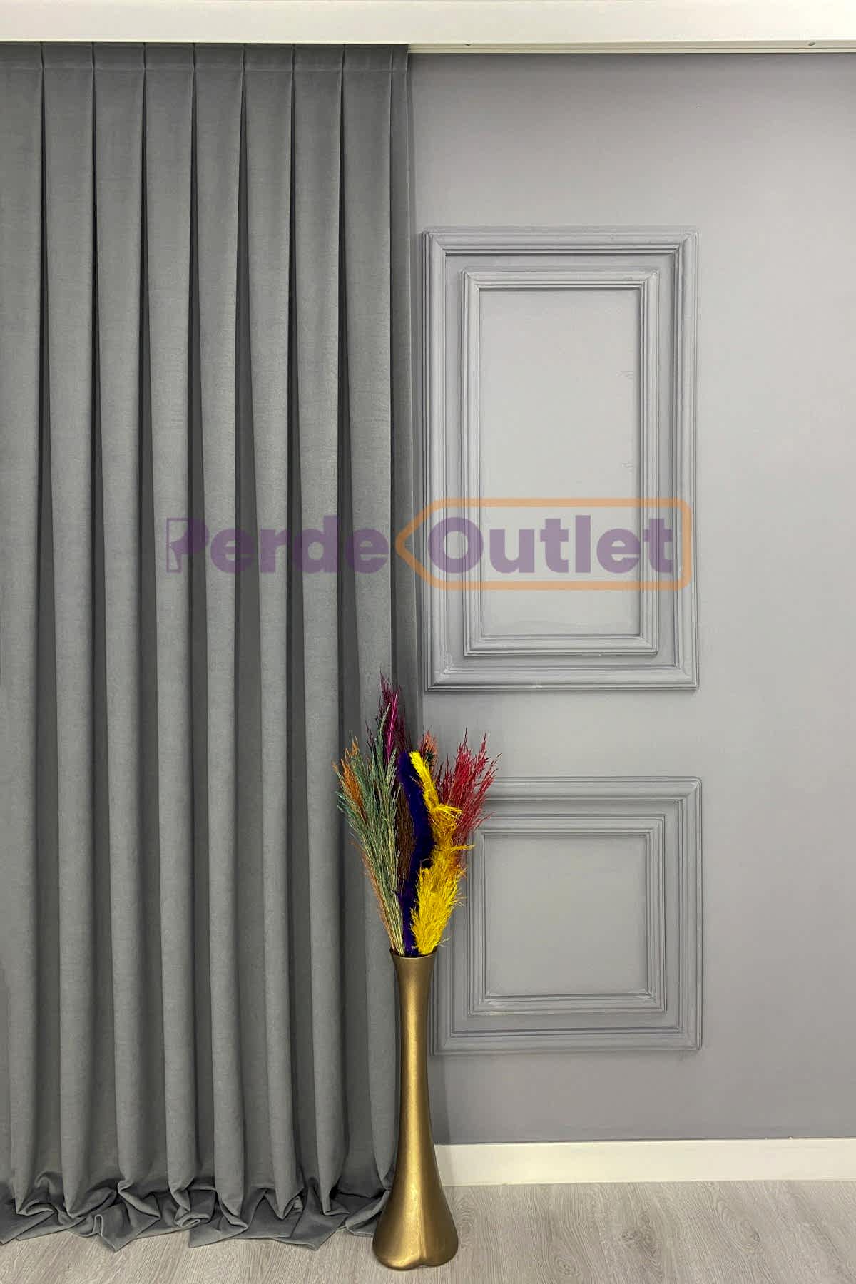 Gri Düz Fon Perde Gri Düz Fon Perde